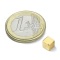 Magnet neodim cub de 5 mm, putere 1,1 kg, N42, placat aur