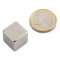 Magnet neodim cub de 15 mm, putere 10 Kg, N42