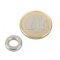 Magnet neodim inel O12/7 mm x 3 mm, putere 1,7 kg, N45