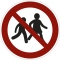 Indicator de interdictie interzis accesul copiilor, amb. 10 buc.