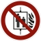 Indicator de interdictie in caz de incendiu nu folositi liftul, amb. 10 buc.