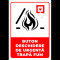 Indicator pentru buton deschidere de urgenta trapa fum