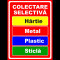Indicator pentru colectare selectiva hartie metal plastic sticla