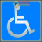 Semn din aluminiu persoane cu dizabilitati