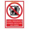 Semn accesul persoanelor in ascensorul pentru marfa e interzis