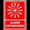 Indicatoare pentru alarma antiincendiu