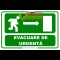Indicatoare pentru evacuare de urgenta in dreapta