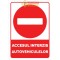 indicatorul accesul interzice vehiculelor