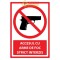 Indicator pentru interzicerea cu armelor