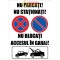 Indicatoare pentru interzicerea stationari si parcari