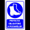 Indicator protectie obligatorie a picioarelor