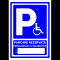 indicator pentru parcare rezervata persoanelor cu handicap personalizat