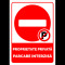 Indicator pentru proprietate privata parcare interzisa