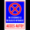 indicator nu stationati si nu blocati intrarea acces auto