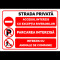 Indicator pentru strada privata parcare interzisa