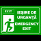Indicator iesire de urgenta emergency exit stanga