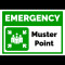 indicator emergency muster point