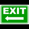 indicator exit in stanga