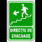 indicator pentru iesire de urgenta scari stanga in jos