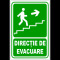 indicator pentru iesire de urgenta scari dreapta in sus