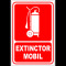Indicator pentru extinctor mobil
