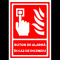 Indicator rosu buton de alarma in caz de incendiu