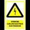 Indicator pentru atentie cabluri electrice sub tensiune