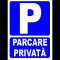 Indicator pentru parcare privata