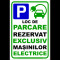 Indicator pentru loc de parcarea  masinilor electrice
