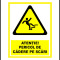 Semn pentru atentie pericol de cadere pe scari