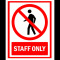 Sign staff only