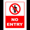 Sign no enter