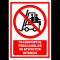 Semn pentru transportul persoanelor pe stivuitor interzis