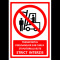 Semn pentru transportul persoanelor sub furca stivuitorului este strict interzis