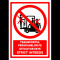 Semn pentru transportul persoanelor pe stivuitor este interzis