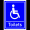 Sign disabled Toilets