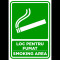 Semn de loc pentru fumat smoking area