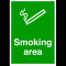 Sign smoking area