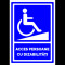 Semn pentru acces persoane cu dizabilitati