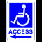 semn pentru acces parcare