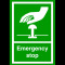 Sign emergency stop