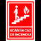 Semn pentru scari in caz de incendiu