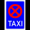 Placuta pentru parcarea interzisa taxiuri