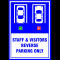 vehicle reverse parking awareness sign