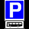 Bus parking sign