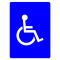 Accessible Toilet Sign Symbol Only