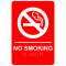 Placa no smoking Braille