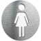 Semn din aluminiu pentru toaleta femei pentru baie