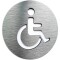 Semn din aluminiu pentru toaleta pentru dizabilitati pentru baie