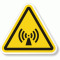 Eticheta pentru radiatii ionizante pericol electromagnetic